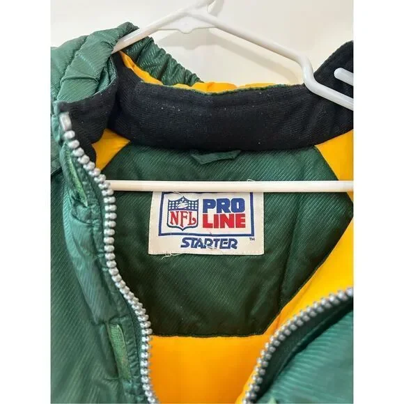 Vintage Starter NFL Pro Line Vintage Green Bay Packers Hooded Jacket Men's Size
